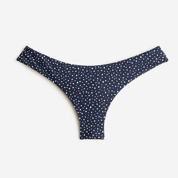 J.Crew Hipster Bikini Swim Bottom in Dot Size XXS Navy - Picture 1 of 7